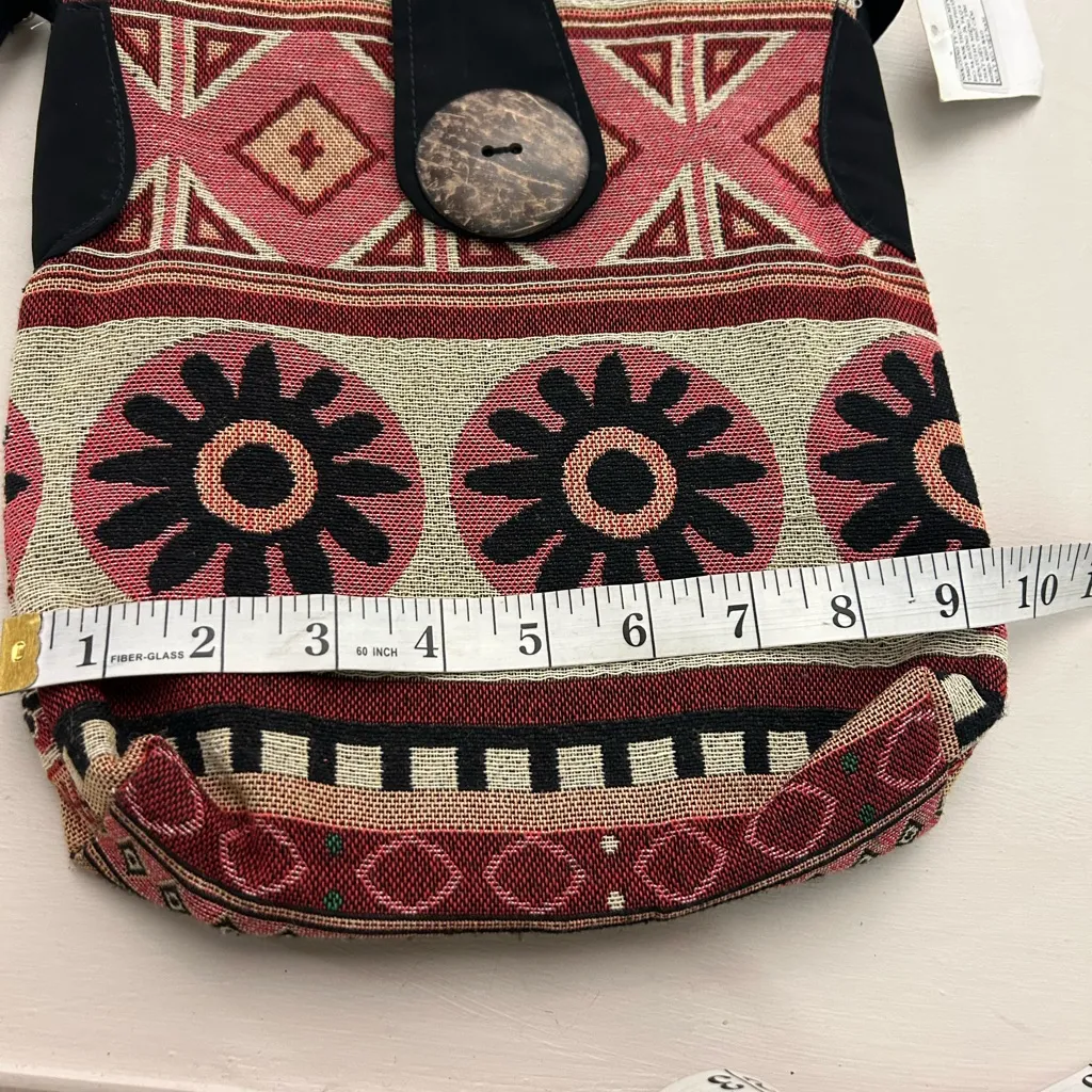 Bags Artisan Pink and Black Crossbody Bag Set Thuan Phuoc
2 bags excellent shape - Image 7