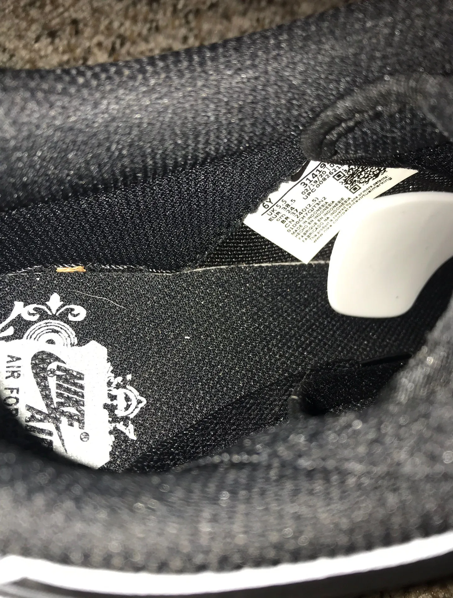 Nike Customs Black Air Force 1s - Image 5