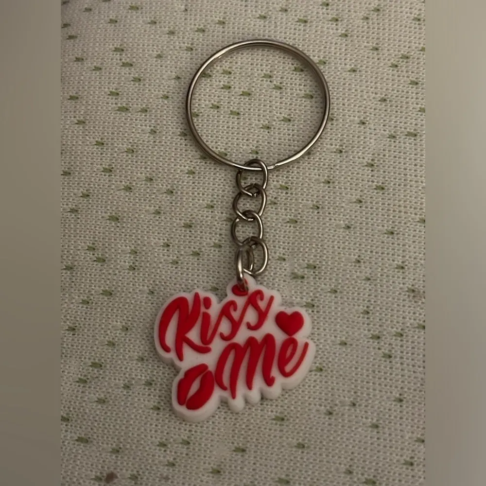 Kiss Me Keychain NWT Pink - Image 2