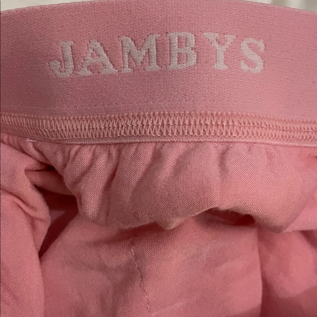 Jambys Pink Groovy Swirl Boxer Sleep Shorts Unisex Size Extra Large Pockets - Image 10