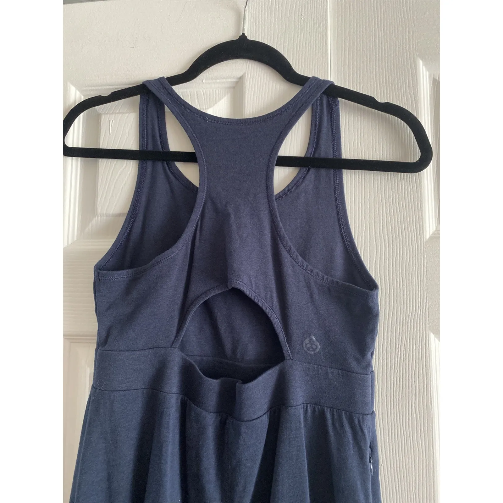 Tasc Womens Medium Blue‎ Sleevess Dress Organic Cotton Blend Blue - Image 6