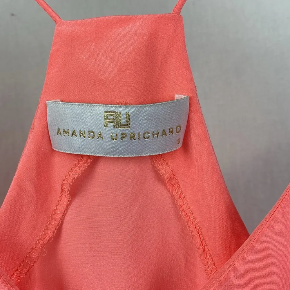 Amanda Uprichard 100% Silk Pink Sleeveless Top S - Image 5