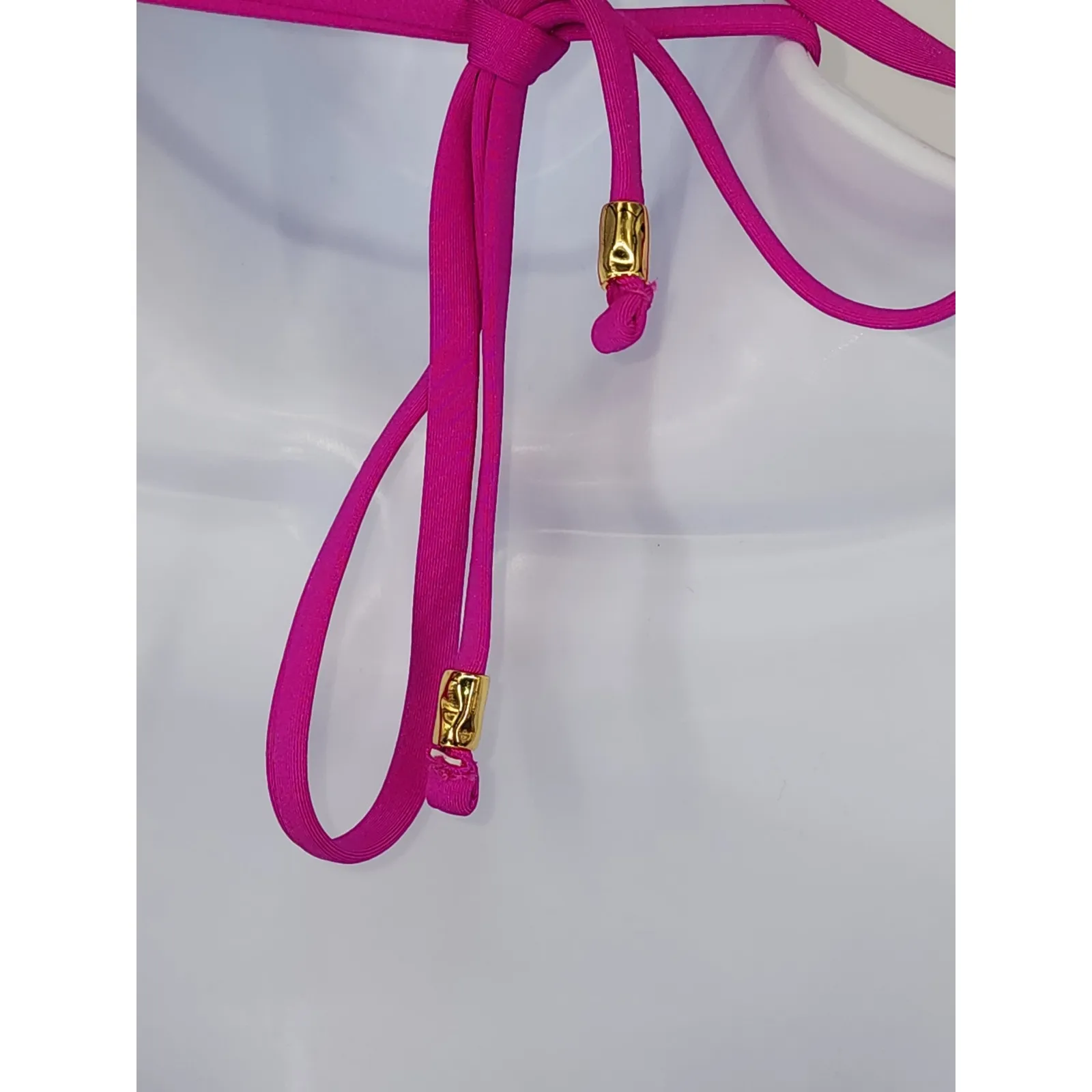 Trina Turk Orchid Pink Ruffle Halter One-Piece Swimsuit Women’s Size 8 - Image 5