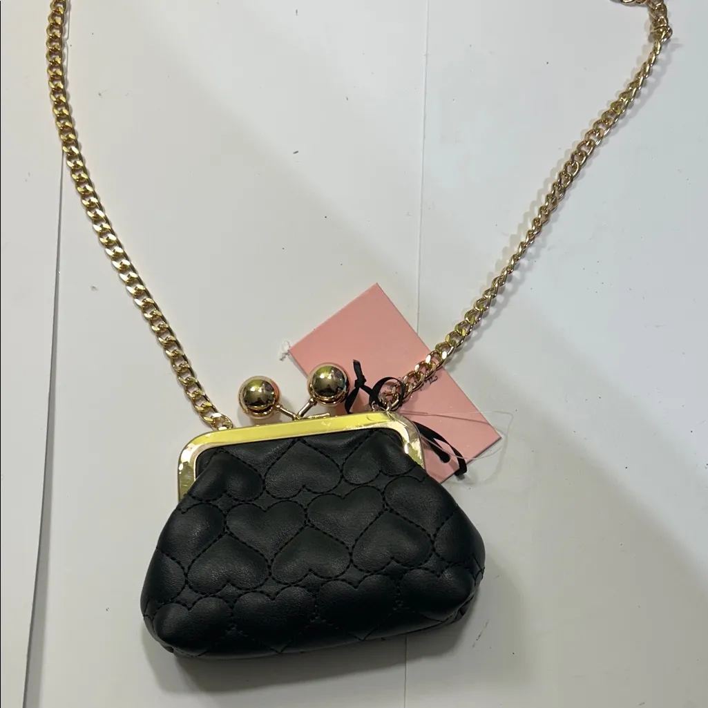 Juicy Couture  Black Mini Bag with Gold Chain - Image 14