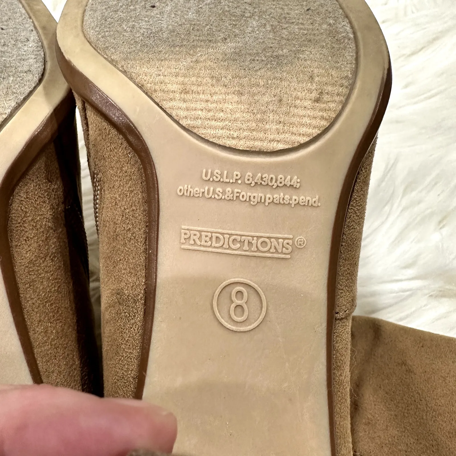 Predictions Y2K Square Toe Suede Boot Sz 8 - Image 8