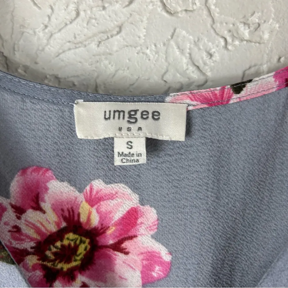 UMGEE | Floral Ruffle Short Sleeve Romper Size S - Image 2