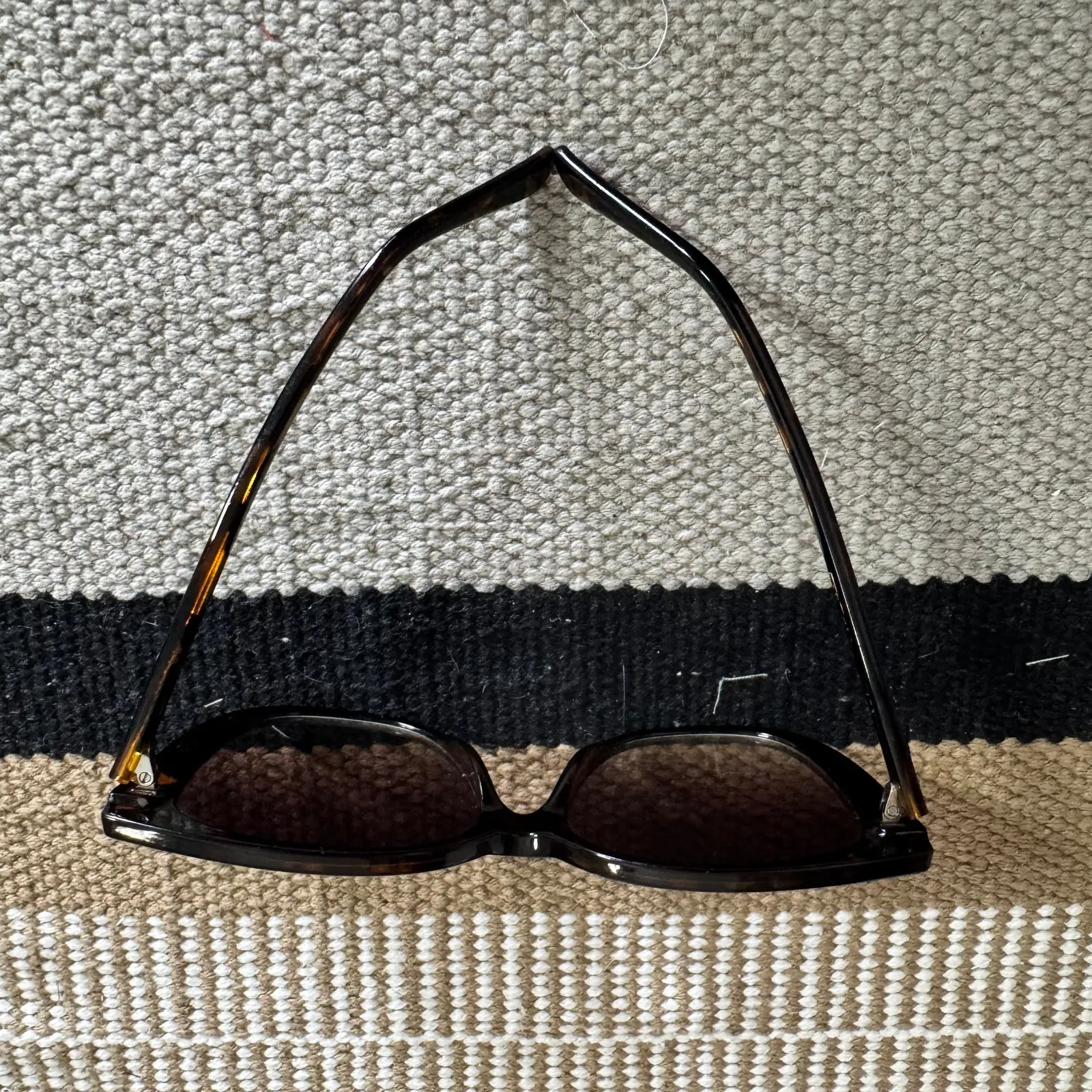 Quay Ever After Sunglasses Women Brown Tortoise Polarized Square Cat Eye - Image 9