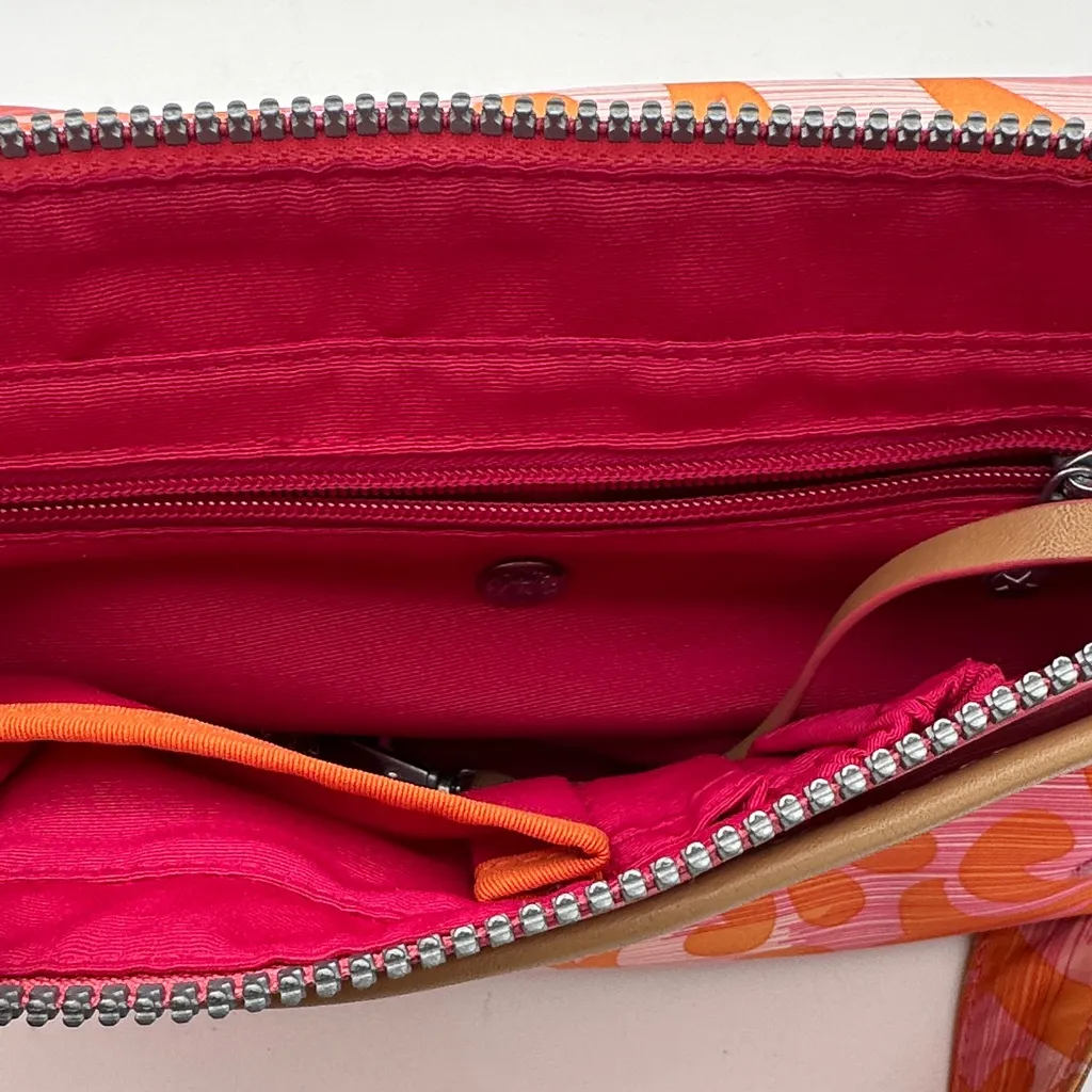 Kipling Pink and Orange Shoulder Bag - Image 6