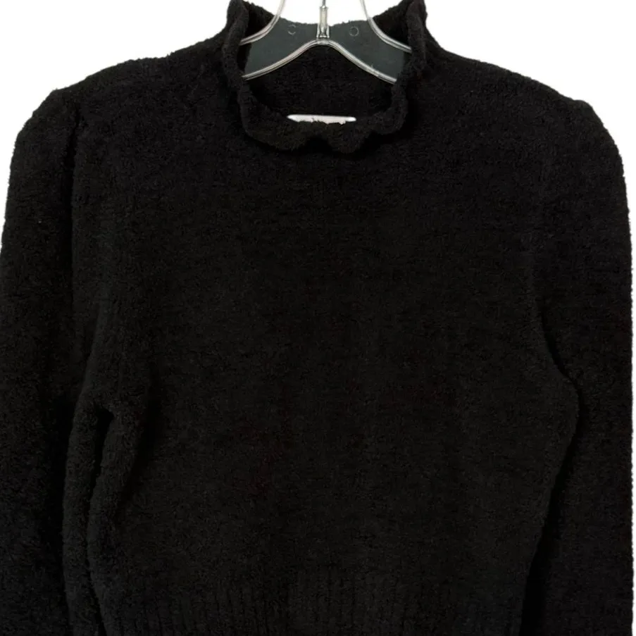 525 Revolve Mock Neck Long Sleeve Black Sweater Womens Size Small - Image 3
