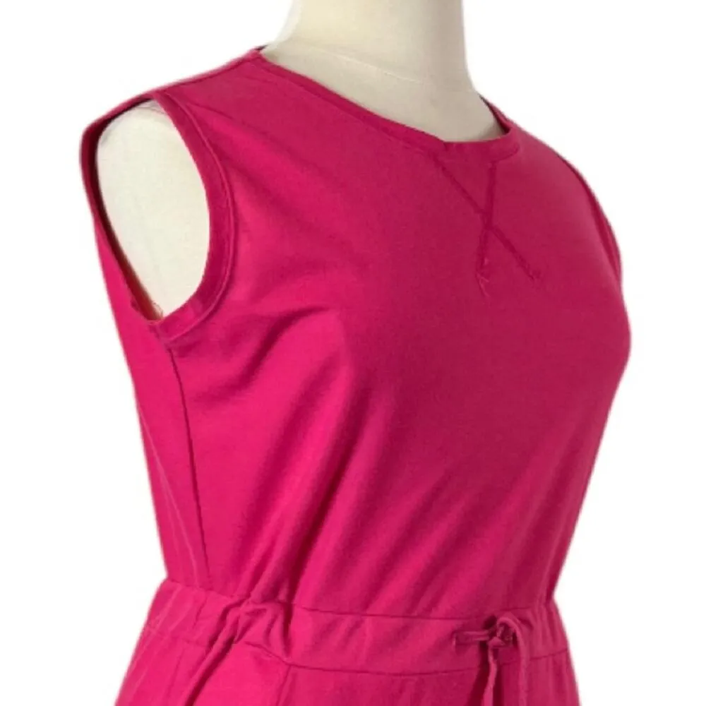 Zanzea Tee Dress Tie Waist Sleeveless Sporty Casual Hot Pink Women’s Size 16 - Image 6