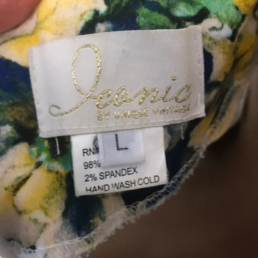 Iconic by Unique Vintage April Swing Floral Dress - Image 7