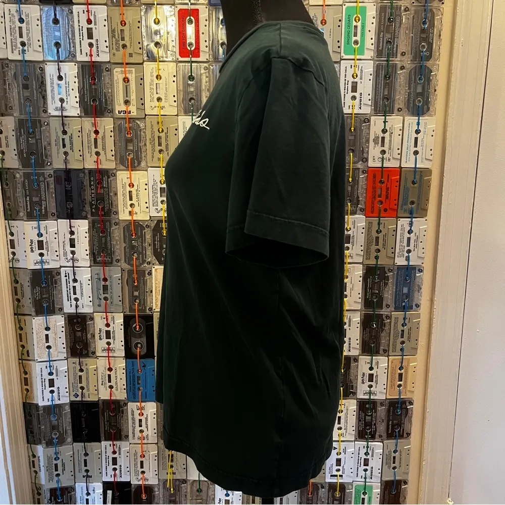 Green Embroidered Logo Tee - Image 3