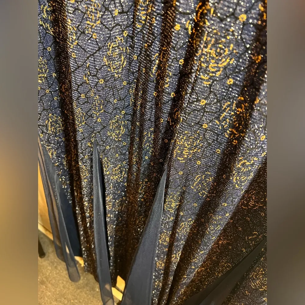 Navy Blue 3X Sleeveless Scoop Neck Maxi Gown for Wedding Guest or Special events - Image 10