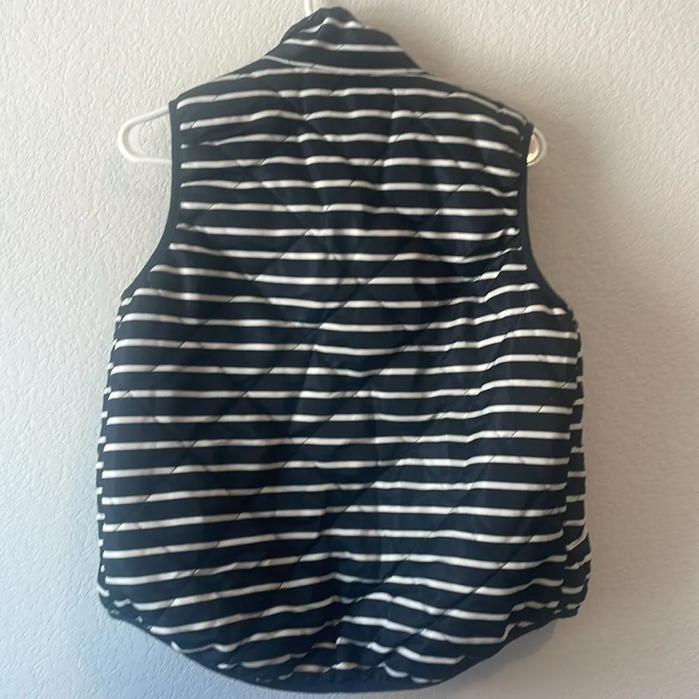 San Joy nautical striped quilted vest small - Image 5