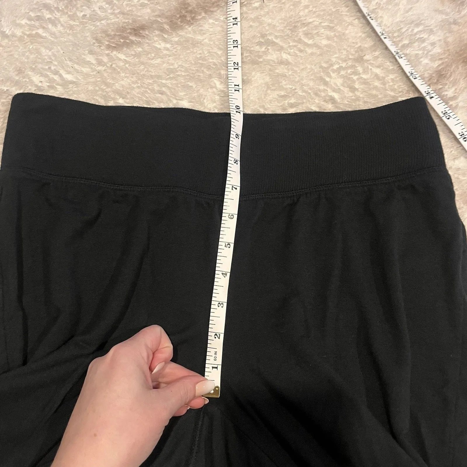 Athleta Leggings Womens Small Black Ruched High Rise Yoga Pants Activewear Gym - Image 5