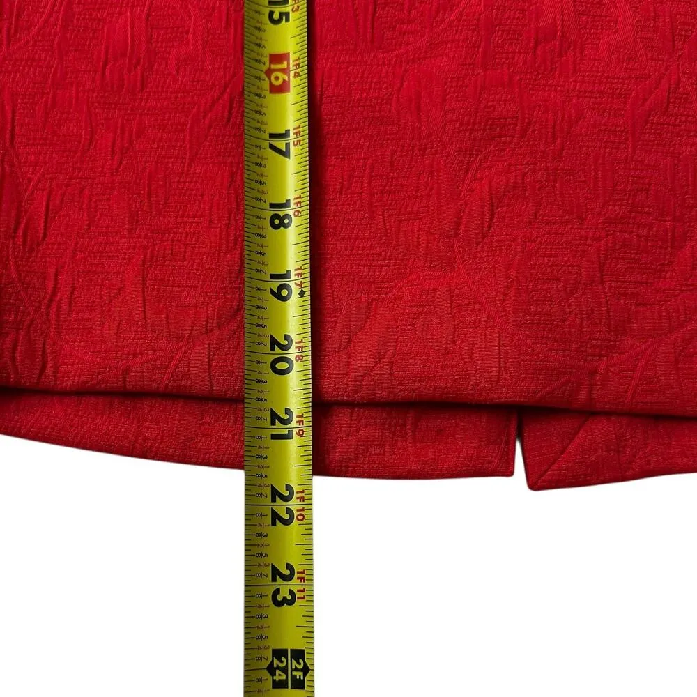 The Limited Coral Above the Knee Lined Straight & Pencil Skirt Women SZ 2 65-17 - Image 6