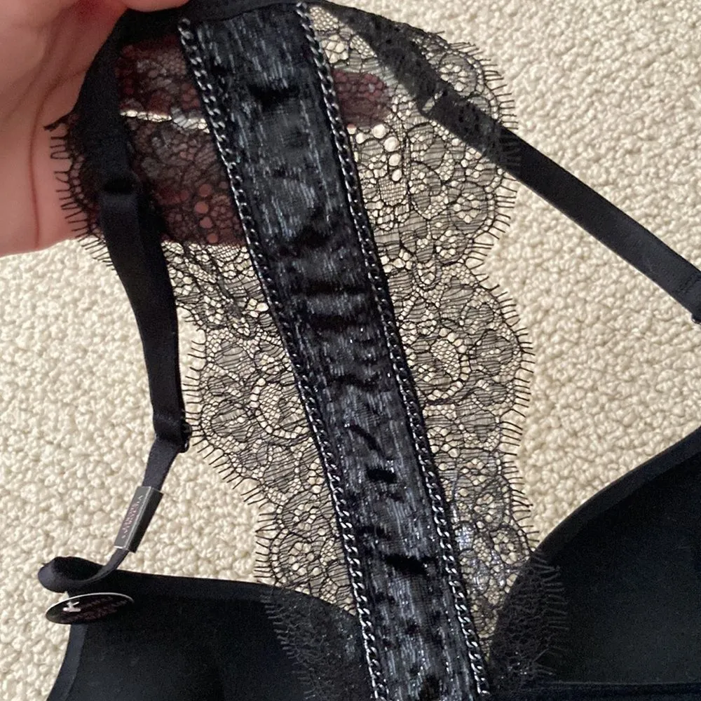 NEW Victoria’s Secret Bombshell Push-Up Bra Size 32C Embellished Back Velvet NWT - Image 6