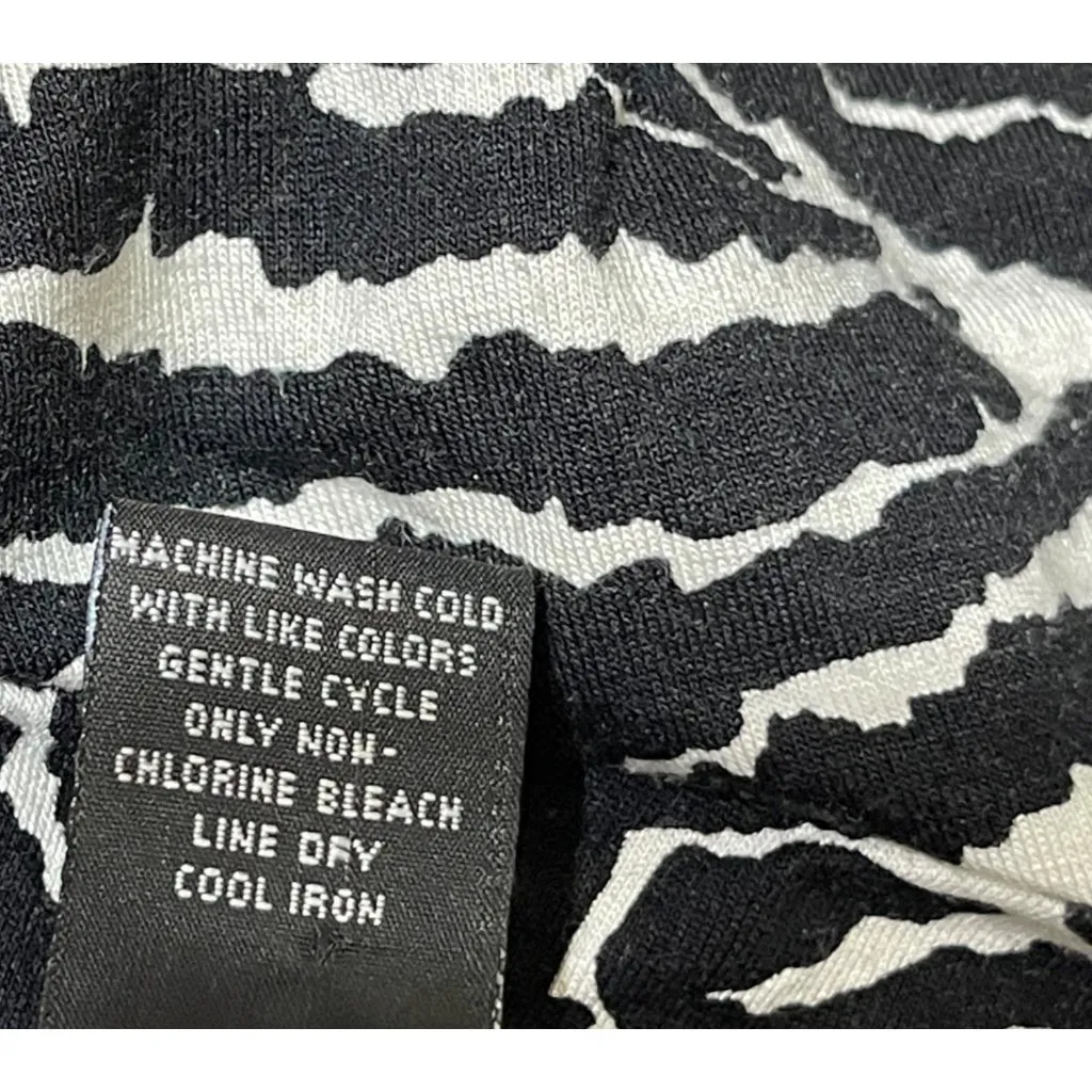 Jillian Jones Cardigan Sweater Size 1X Animal Print Black White - Image 5