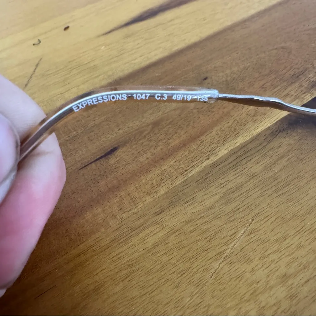 Expressions Collection C3 1047 full rim wire eyeglasses frames 49 19 135 Silver - Image 7