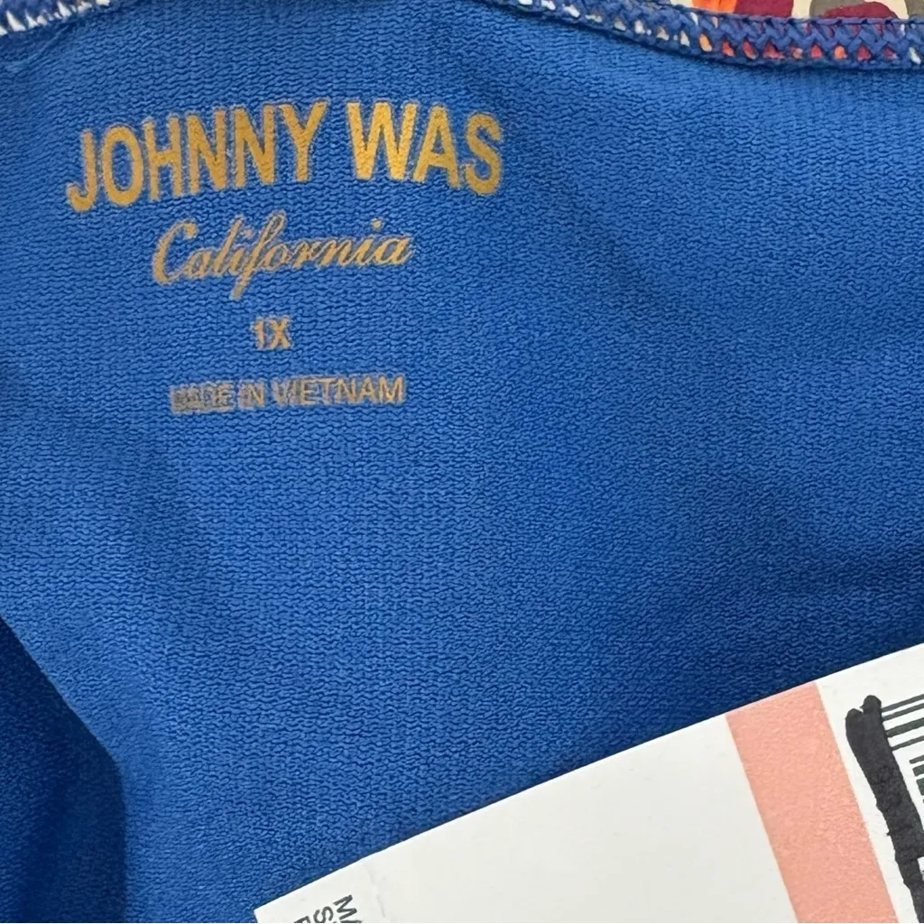 Johnny Was Iva Hipster bikini bottom in a mixed floral 1X - Image 5