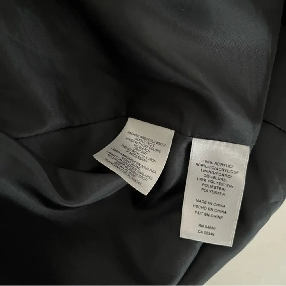 JONES New York Signature Red Black Buffalo Plaid Double Breasted Pea Jacket - Image 8