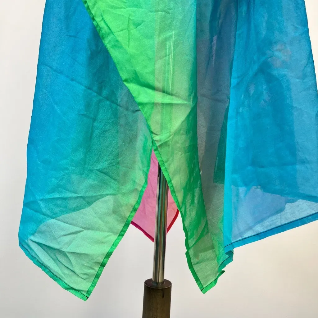 NWOT Johnny Was Ombre Garden Easy Swim Cover-Up Dress Silk Blend Floral KIMONO S - Image 12