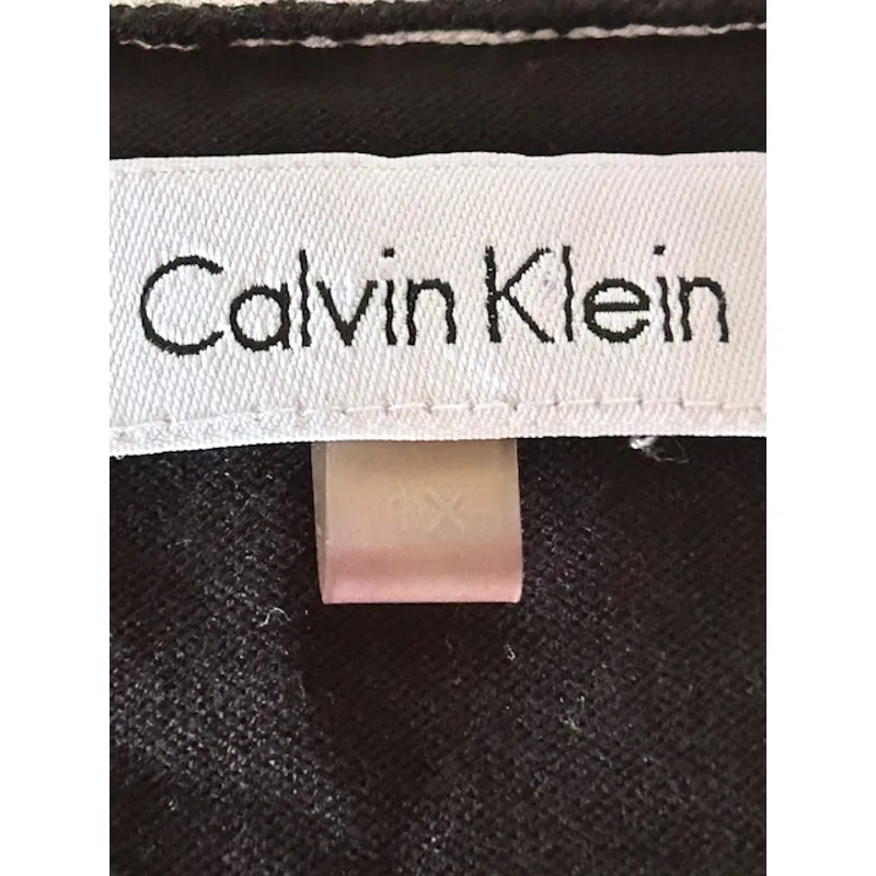 Calvin Klein Black & White Trim Cardigan – Women’s 1X - Image 4