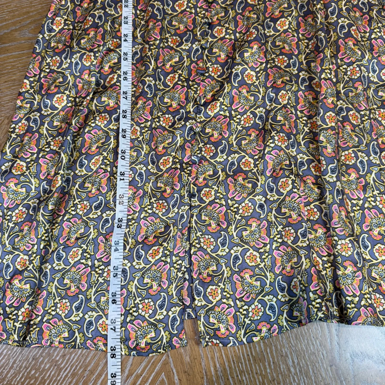 Boden Satin Midi Tea Dress Floral V - Image 11