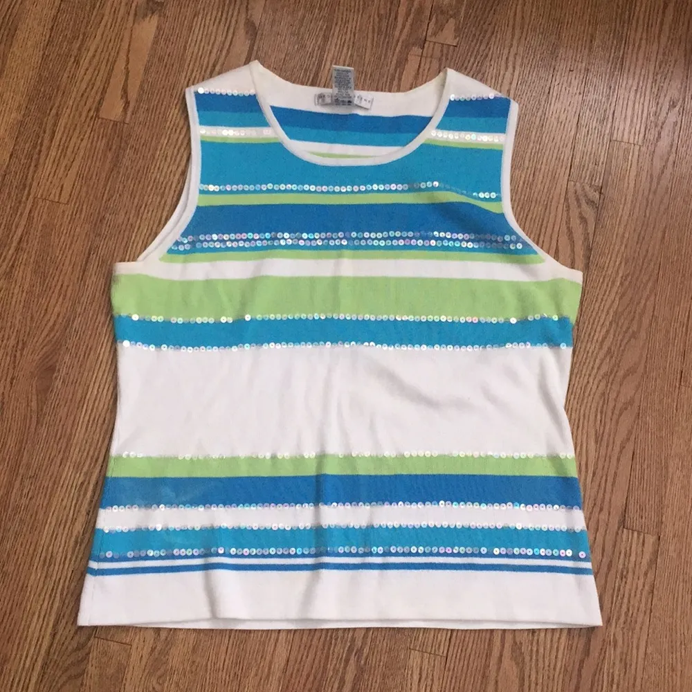 Geoffrey Beene Sequined sleeveless sweater - Image 7