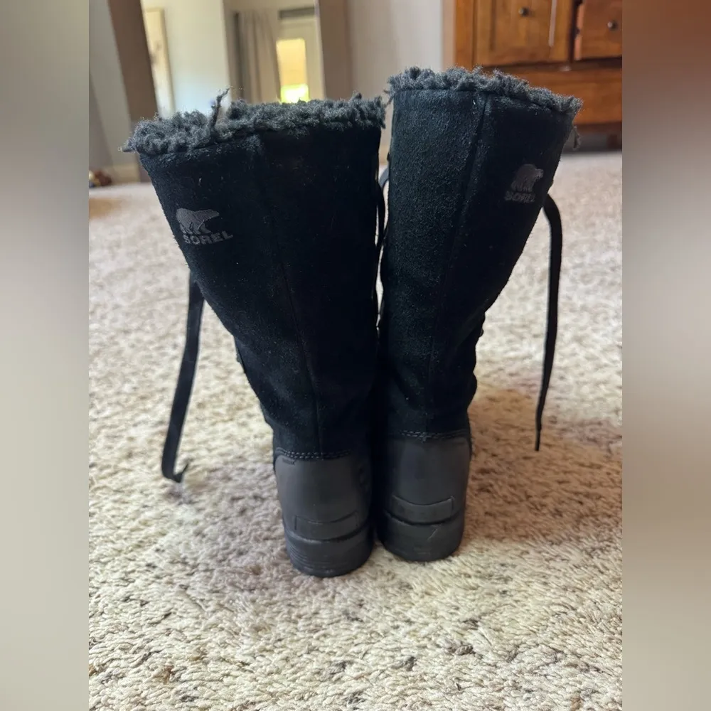 Sorel Emelie Lace Boots,‎ Black, 7.5 - Image 4