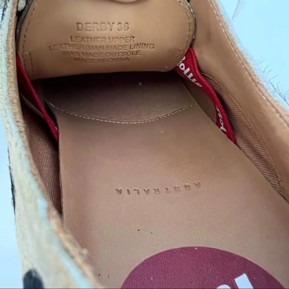 Rollie Nation Calf Hair Polka Dot Oxford Size 5 - Image 14