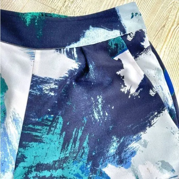 H by Halston Printed Pull On Culotte‎ Pants - Image 2