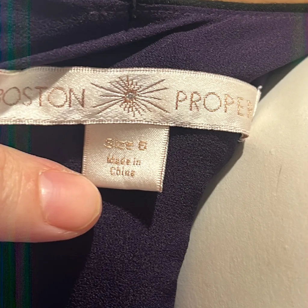 Boston Proper black jeweled dress - Image 7