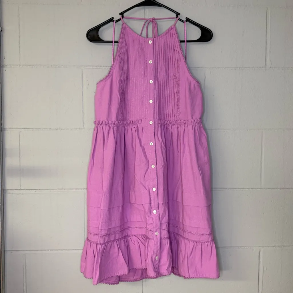 Free People Desert Days Mini Dress in Purple Women’s Size Large Button Up Dress - Image 5