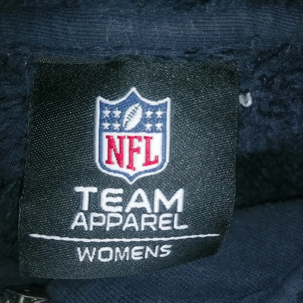 NFL Houston Texans M Fur Trimmed Hoodie Sweatshirt Bomber Zip Front Jacket - Image 5