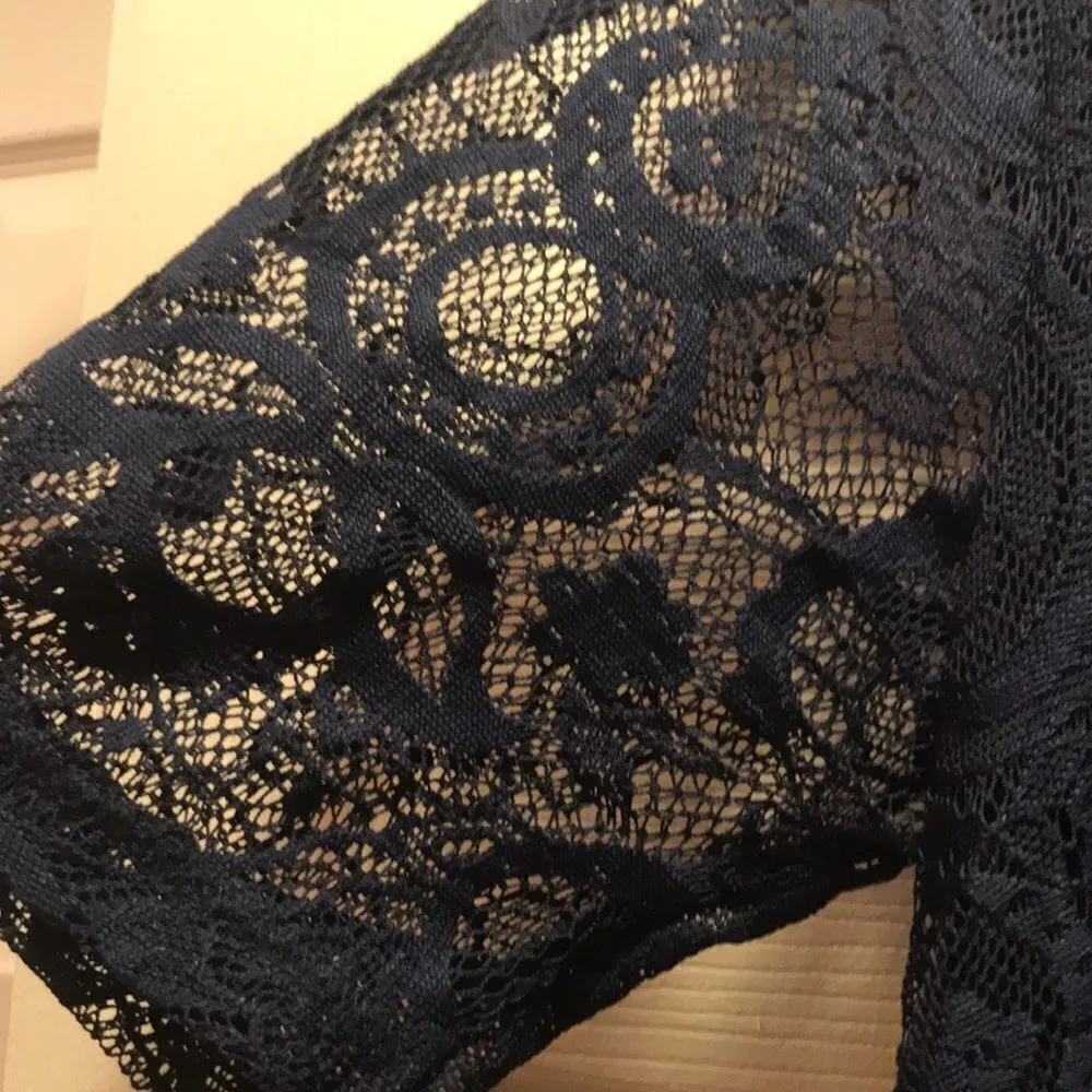 ✨Host Pick! asos Maternity Navy Lace Dress Blue Size undefined - Image 4