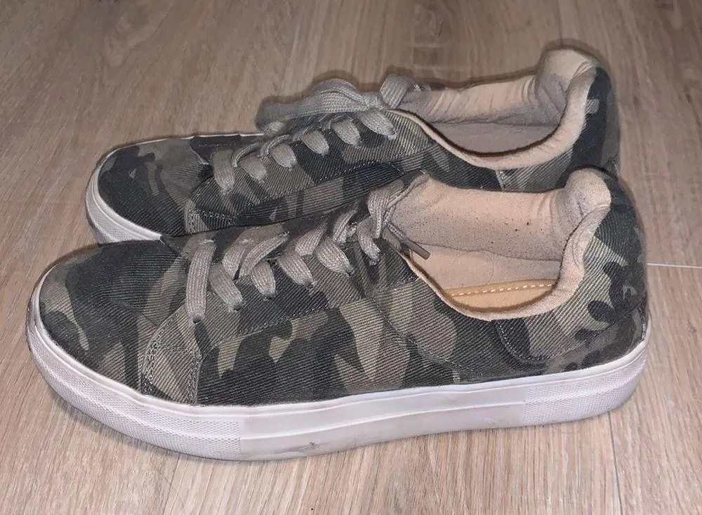 Soda  Hoodie green camo casual shoes - Image 3