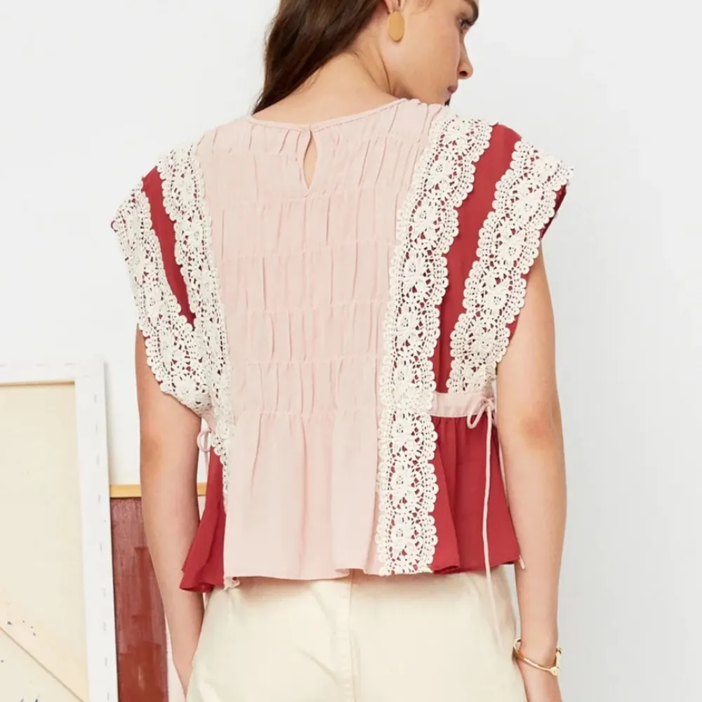 TULAROSA Marla Top Blouse Blush Small - Image 2