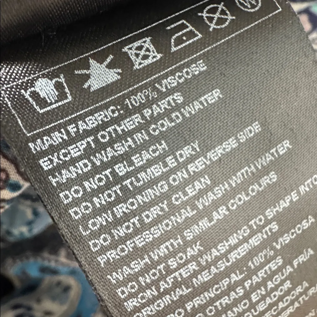 Ba&sh Bahia tiered skirt in a blue paisley print 2 - Image 8