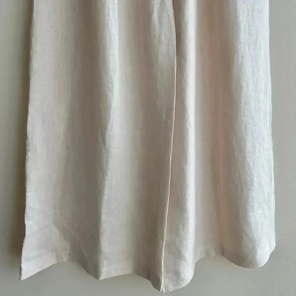 Anthropologie RUMER Luella Pants, Linen Pants, Cream/Tan, Size XXS - Image 11