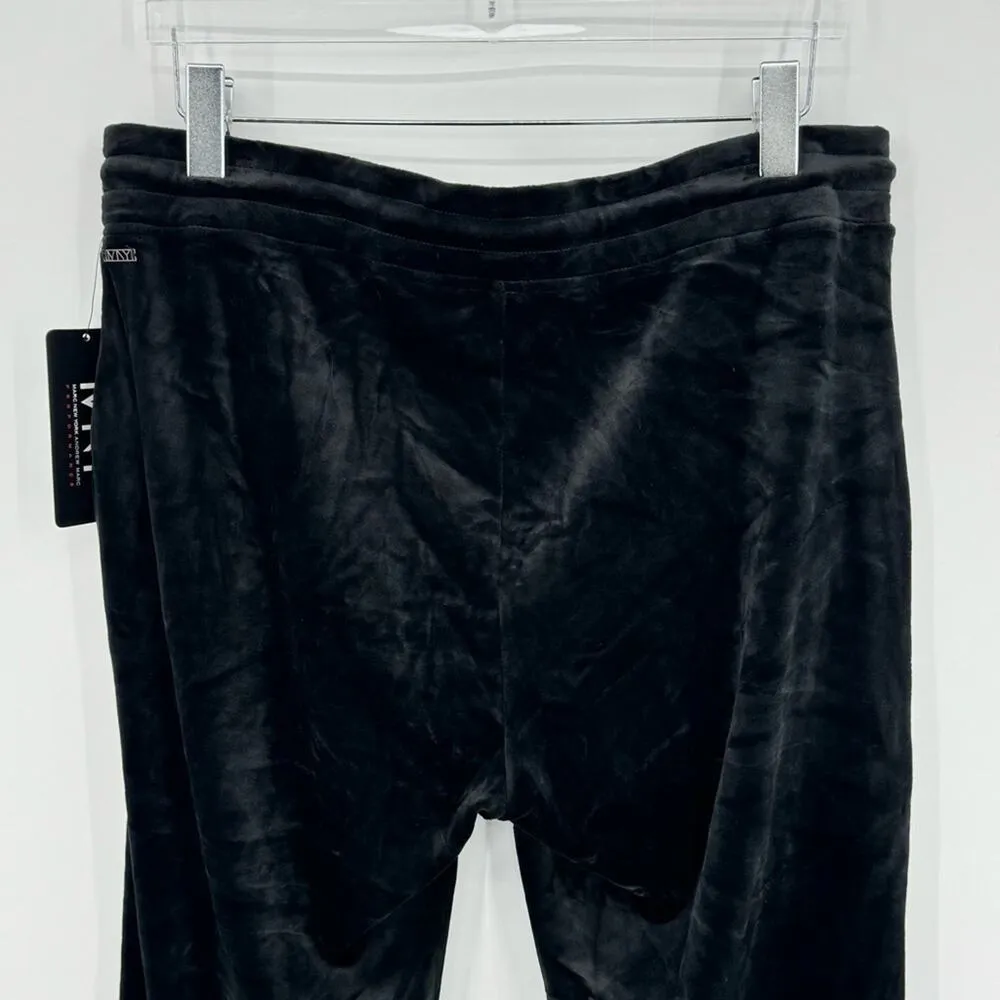 Marc New York joggers 1X black velvet pull on elastic waist pants lounge NEW - Image 5