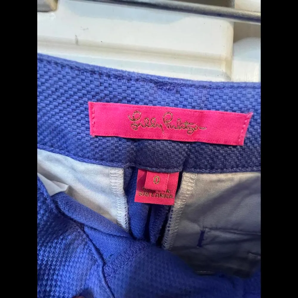 Lilly Pulitzer Callahan Short size 0 Periwinkle - Image 3