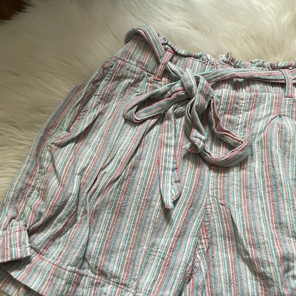 AMERICAN EAGLE Striped Drawstring Shorts - Image 4
