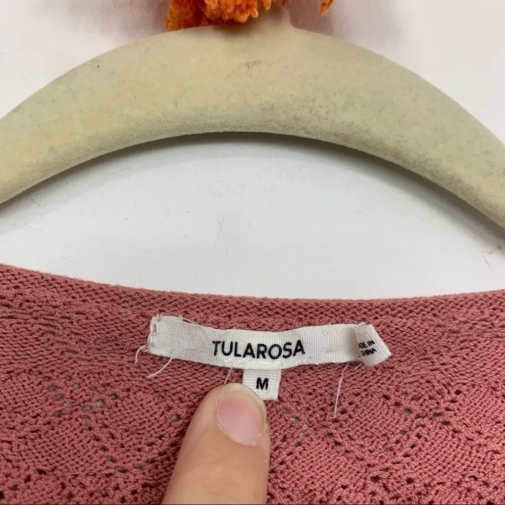 Tularosa Pink Cold Shoulder Sweater Size Medium - Image 2