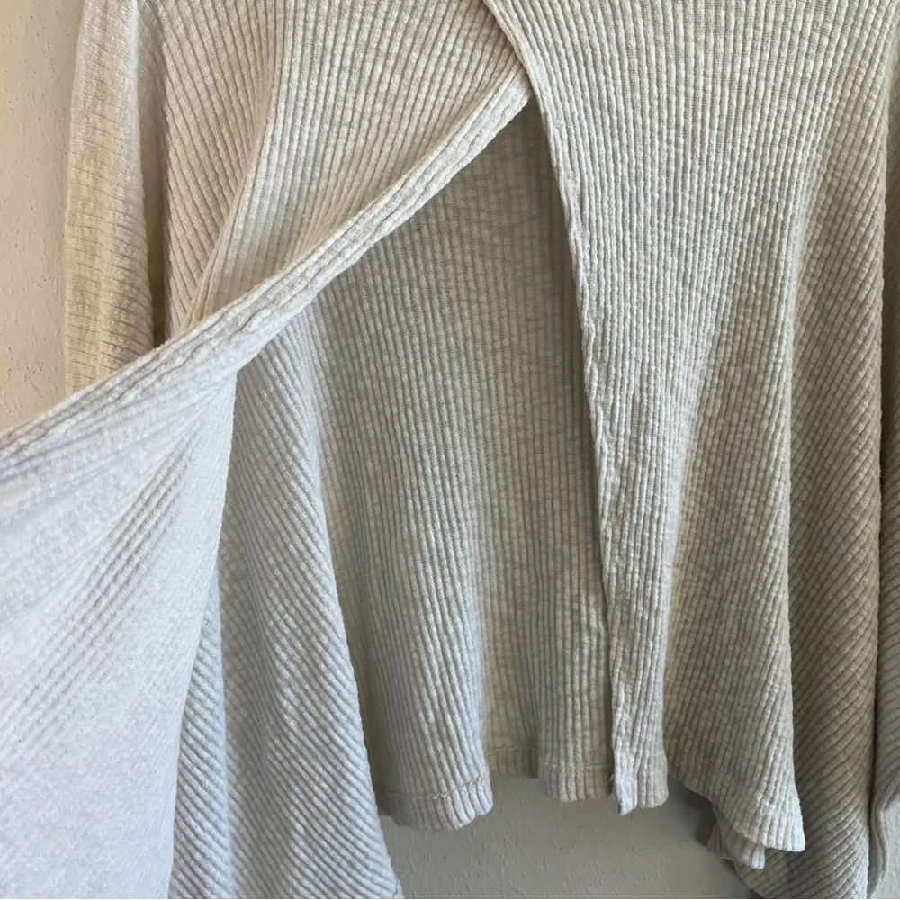 Free People Beach Top Cream/Oatmeal World Traveler Cowl Neck Open Back Sz XS GUC - Image 12