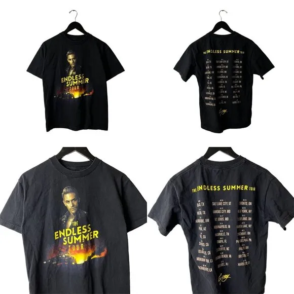 G-Eazy Rap Tee The Endless Summer Tour T Shirt Black Medium M Graphic Cotton - Image 2