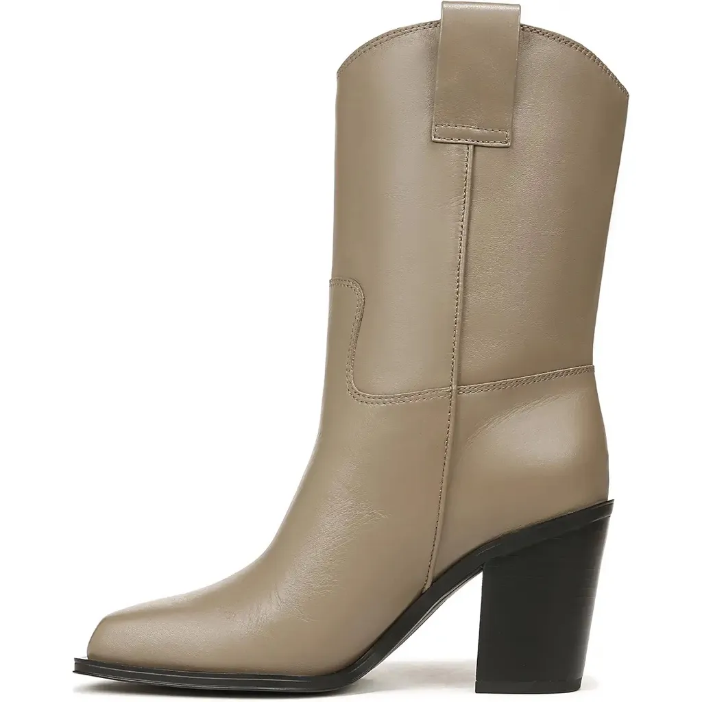 Franco‎ Sarto Tan Heeled Boots Sleek Design​ - Image 2