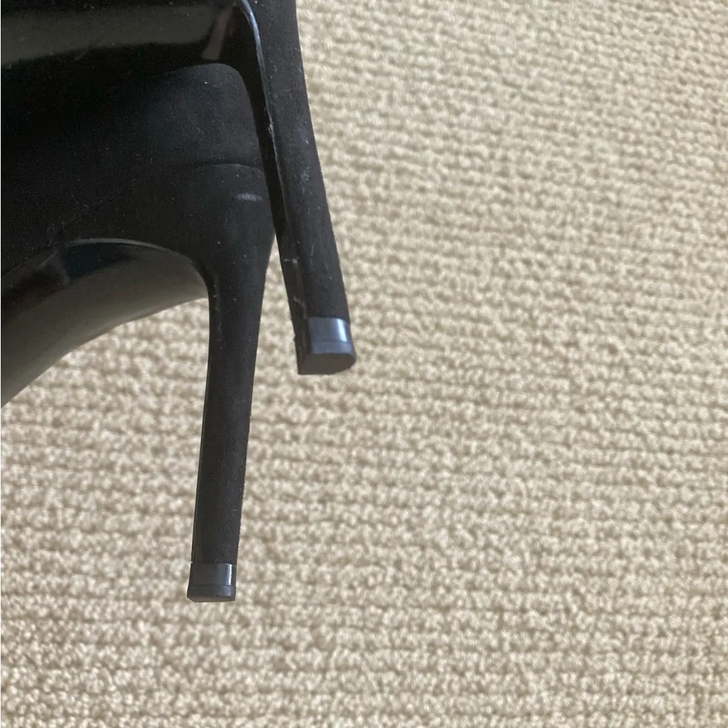 Zara Basic Black Pointed Toe Shoes High Heel Size 38 Like New - Image 9