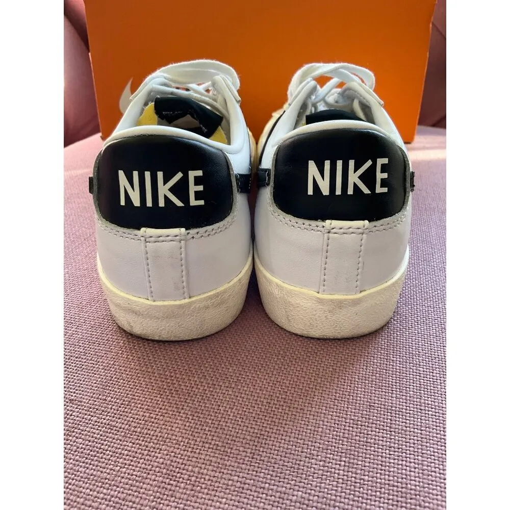 Nike Blazer Low '77 Sneakers in White Black Sail 8.5 with box Womens Athletic - Image 11