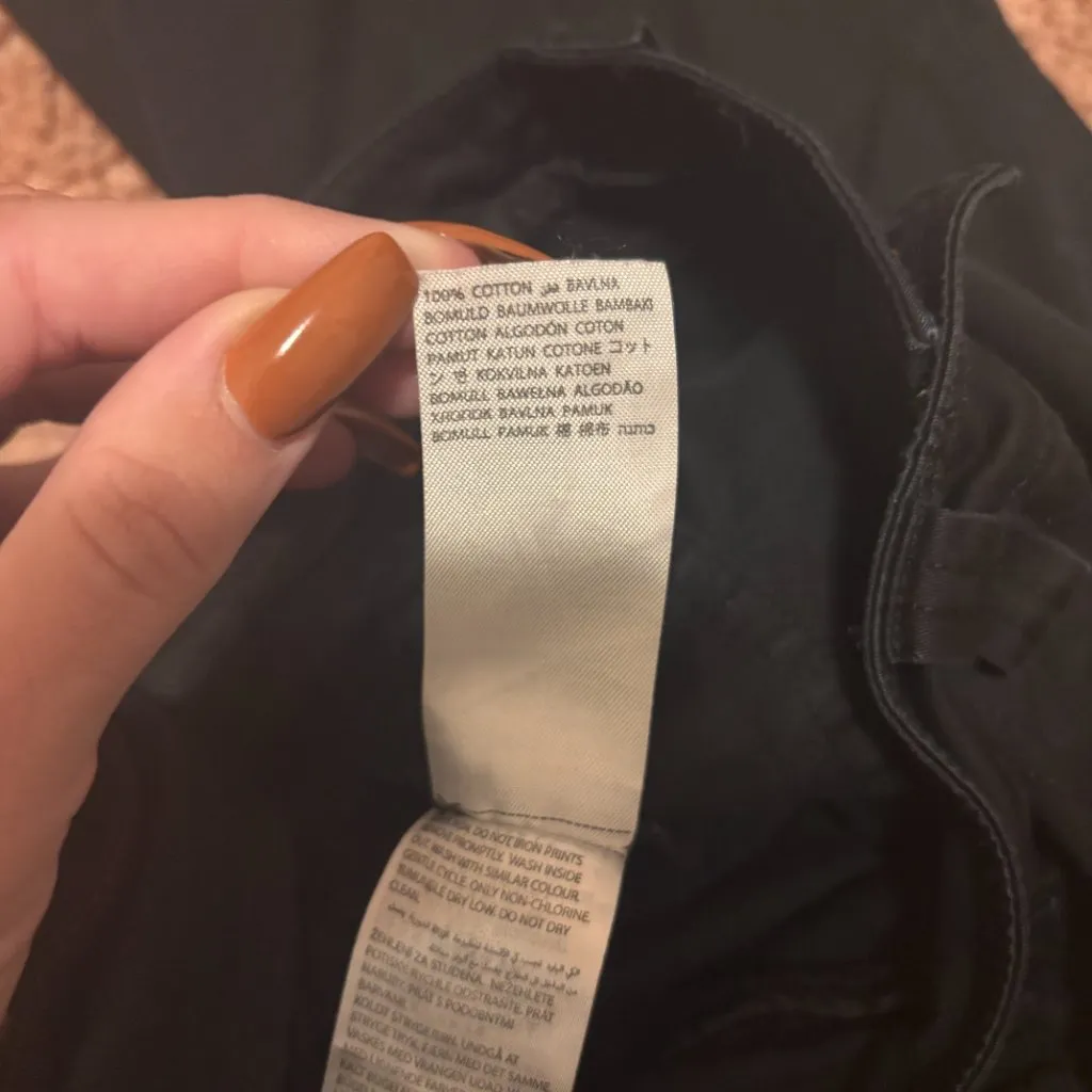 Y2K Edikted Sia Low Rise Cargo Pants Black Womens Sz Small GenZ Utility Goth $92 - Image 5